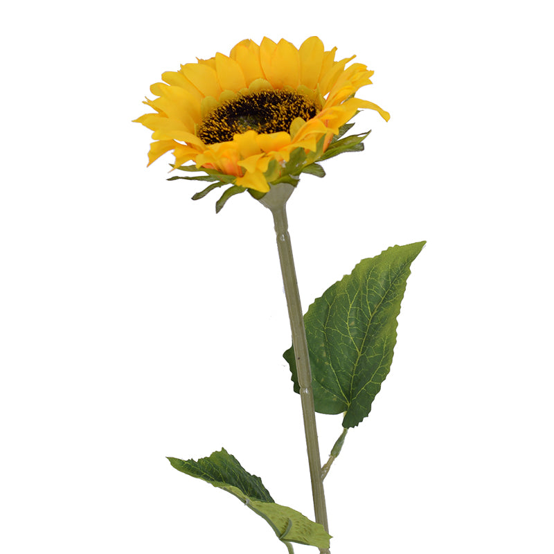 Single Sunflower Artificial Flower Decoration Silk Ornaments