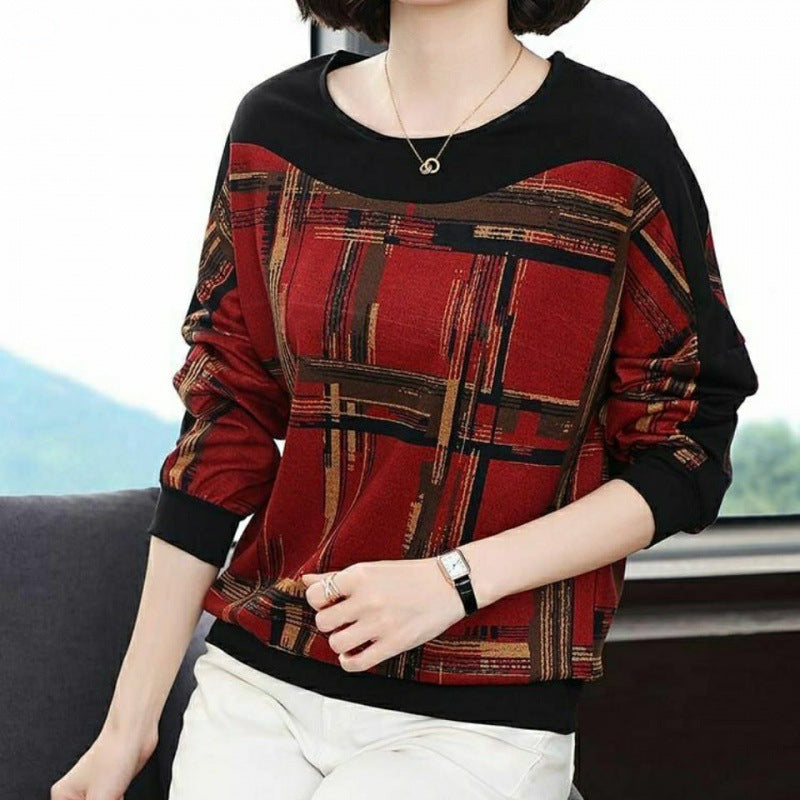 Loose Belly Covering Long-sleeved Top Thin Women's Sweater