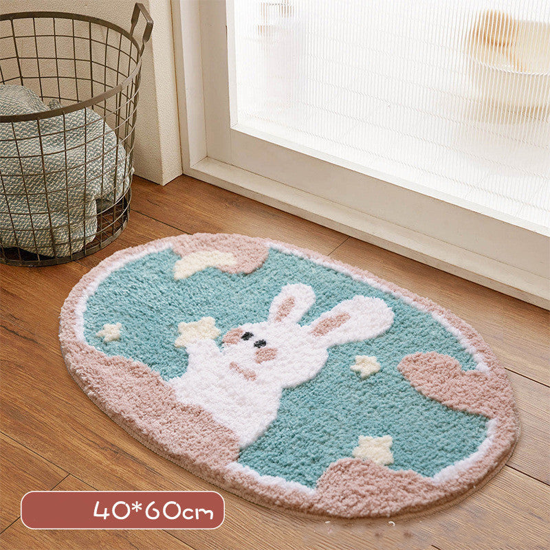 Non Slip Mat Household Cute Panda Bathroom Absorbent Mat