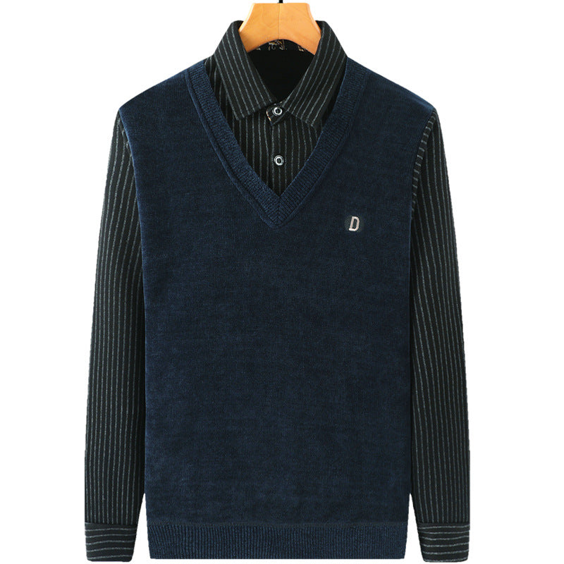 Men's Chenille Fleece And Heavy Sweater