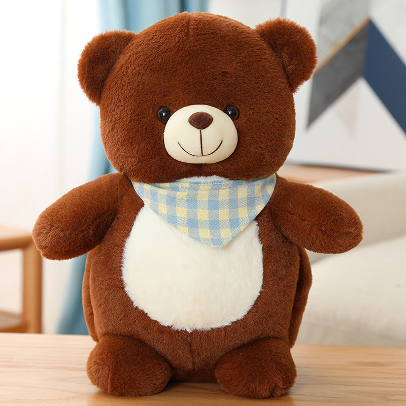 Cute Scarf Teddy Bear Warm Hands In Winter