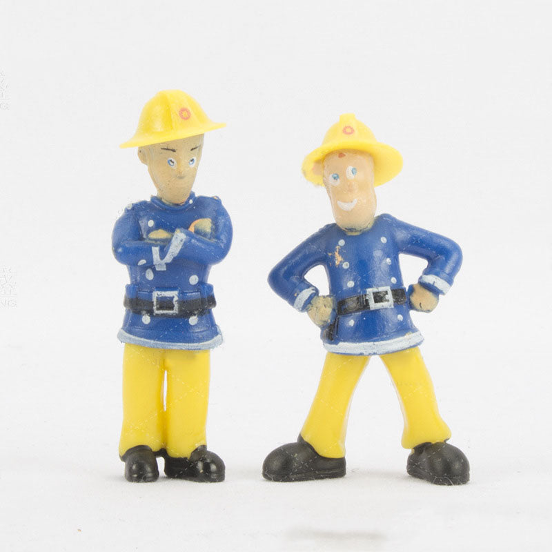 12 Fireman Hand-held Lifesaving Team Fireman Sam Doll Sam Steele Penny Ornament Model