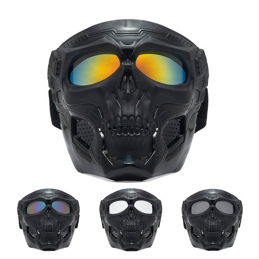 Skull Riding Mirror Windproof Goggles Unisex