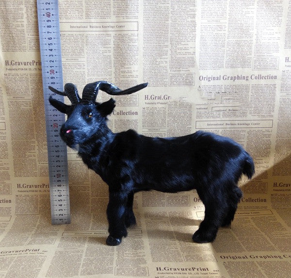 Simulation Black Goat Model Teaching Material Props