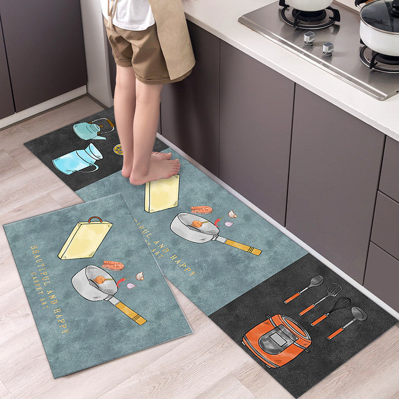 Kitchen Floor Mats Are Simple And Modern