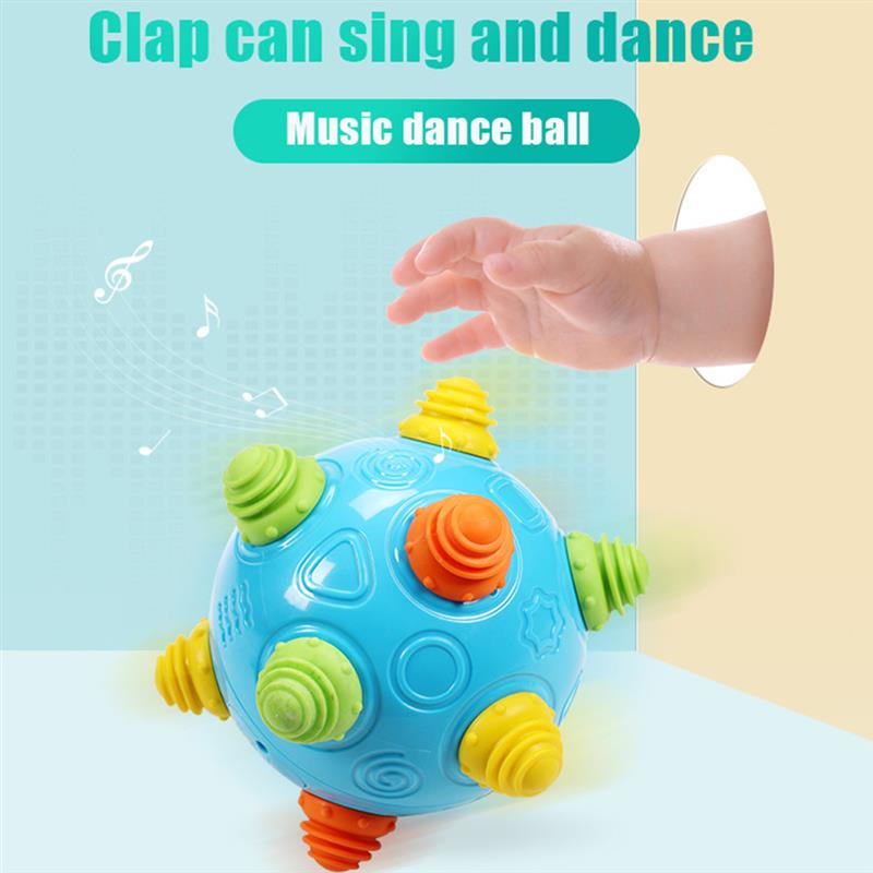 Newborn Baby Kids Music Shake Dancing Free Bouncing Sensory Developmental Ball Toy Music Vibrating Dancing Balls