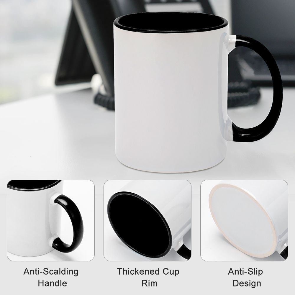 Colored Mug Interior And Handle