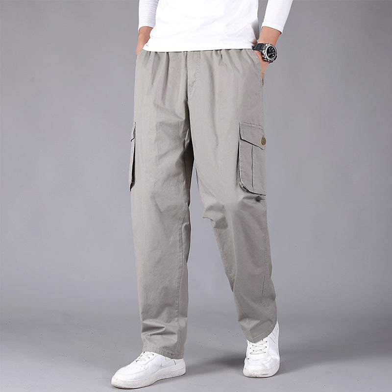 Thin Fat Pants Korean Style Loose Straight Leg