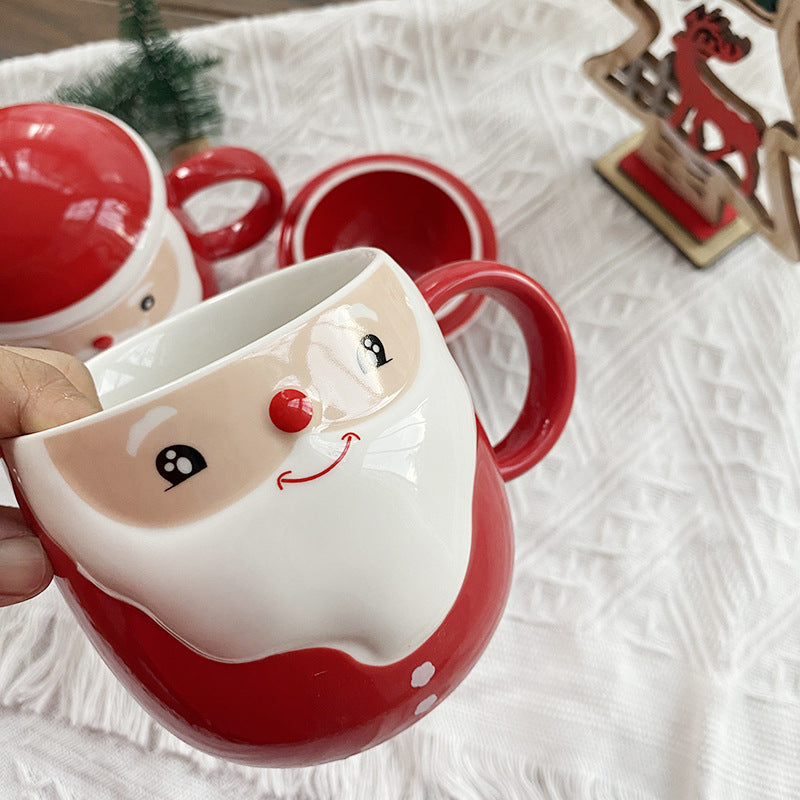 Christmas Ceramic Mug Student Gift Cute Cartoon