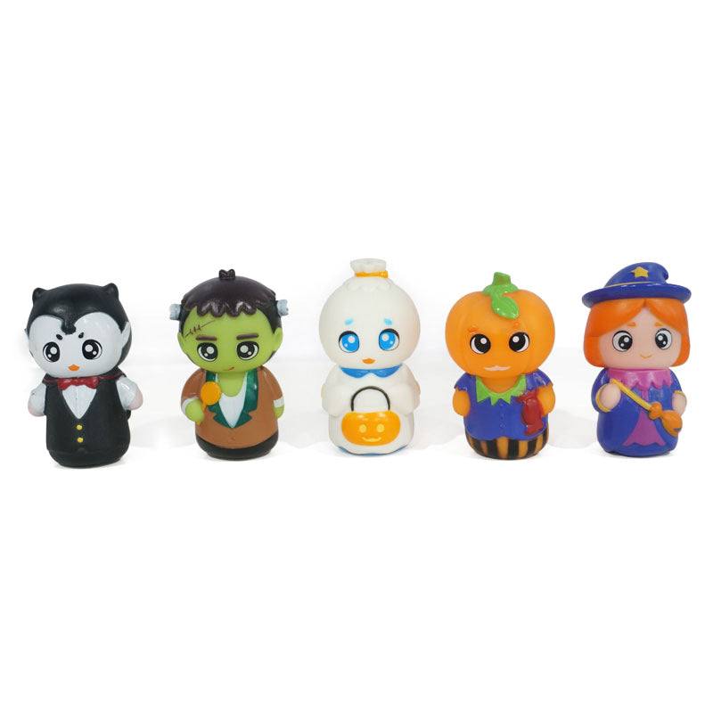 Soft Rubber Hand Puppet Toy Puzzle Halloween Doll Finger Doll Preschool Education Doll Baby Soothing Toy Halloween Children Gift