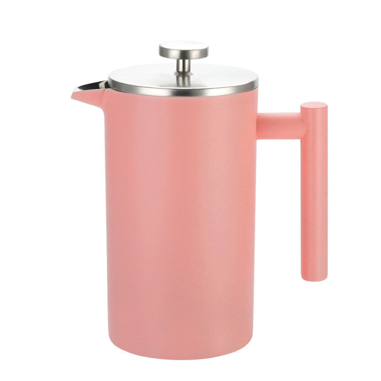 Ink Style Double-layer 304 Stainless Steel French Press Pot