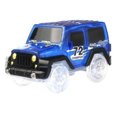 LED Light Track Transparent Lighted Car Toy