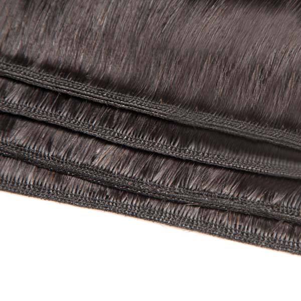 Human Hair Natural Color Straight Black Curtain