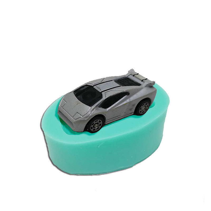 Small Racing Car Mold Silicone 3d Three-dimensional Creative Cake Decoration