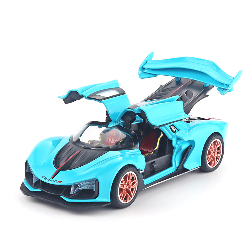 Simulation Alloy Material Sports Car Model Spray Design Ornaments