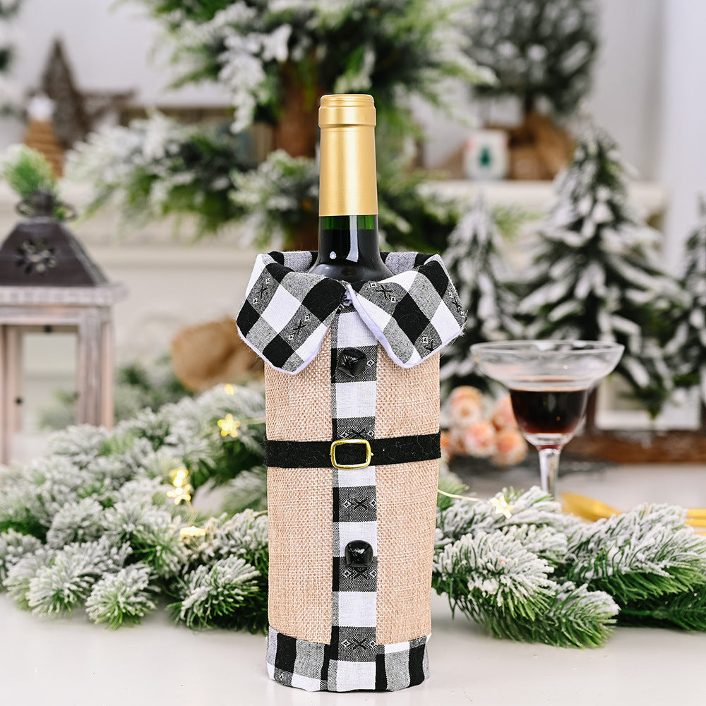 Christmas Wine Bottle Dust Cover Bag Table Decoration Home Decoration