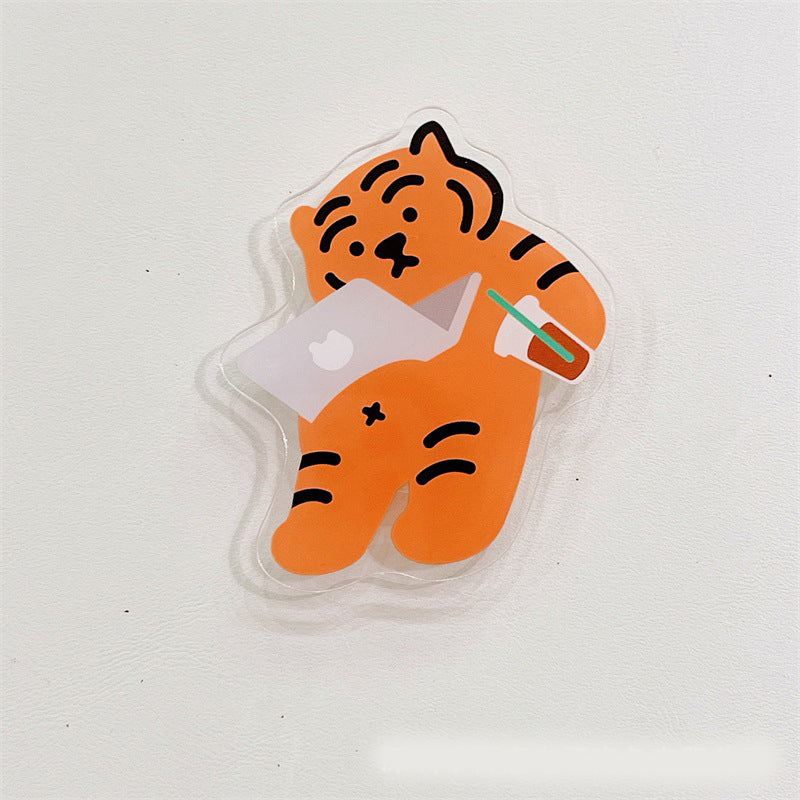 Cute Cartoon Tiger Portable Mobile Phone Stand