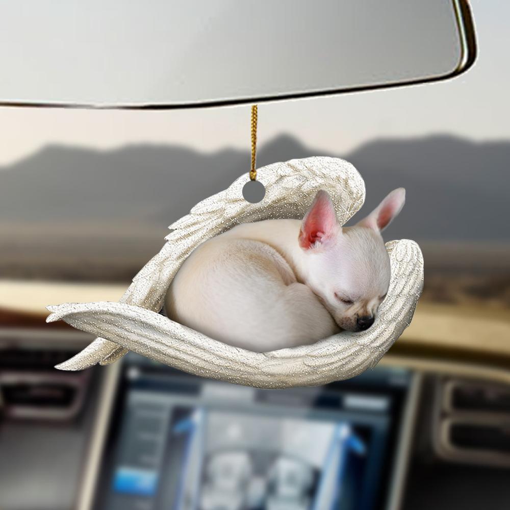 Car Pendant Sleeping Dog Angel Home Decor Acrylic Showcase Hanging Ornaments For Doors