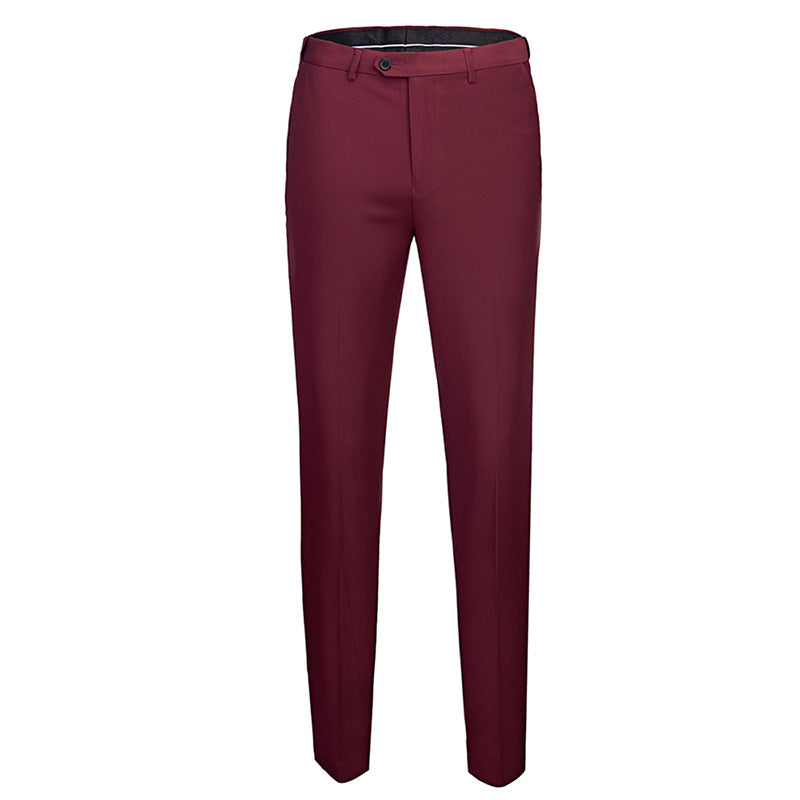 Men's Business Casual Solid Color Pants