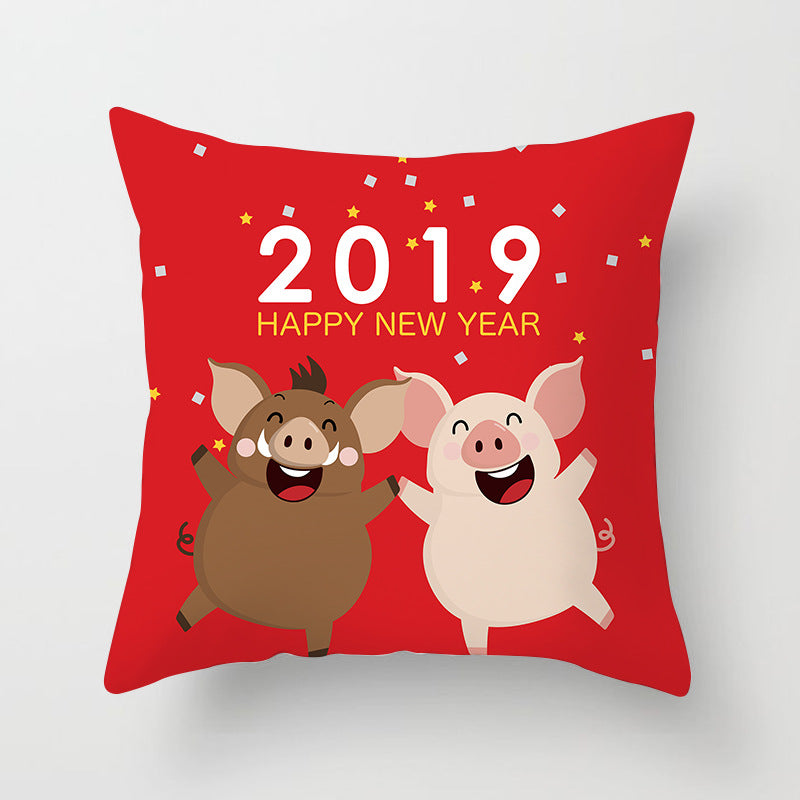 Home Nordic Style Cushion Christmas Pillow Cover