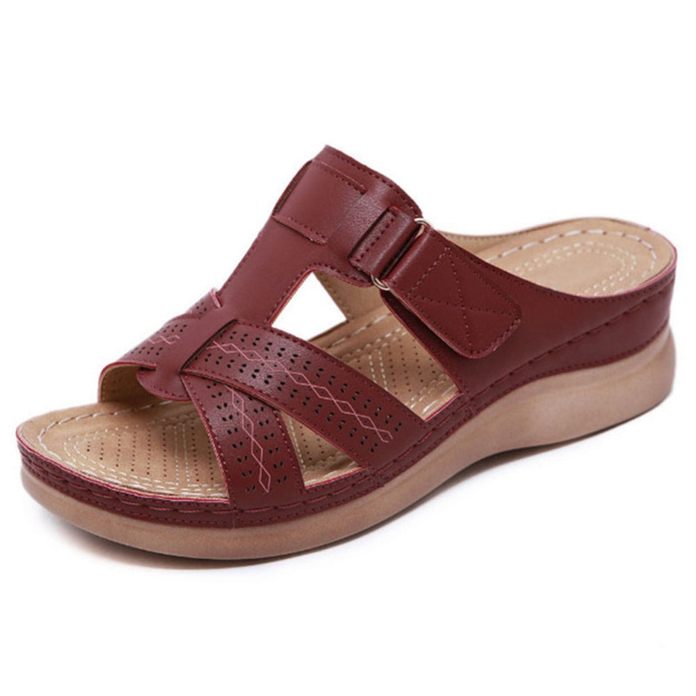 Wedge Sandals Summer Vintage Anti-slip Slippers Retro Slides Shoes