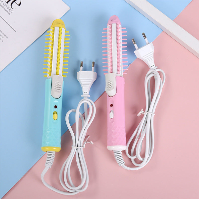 Mini 2 In 1 Electric Hair Curler Roller Curling Iron Brush