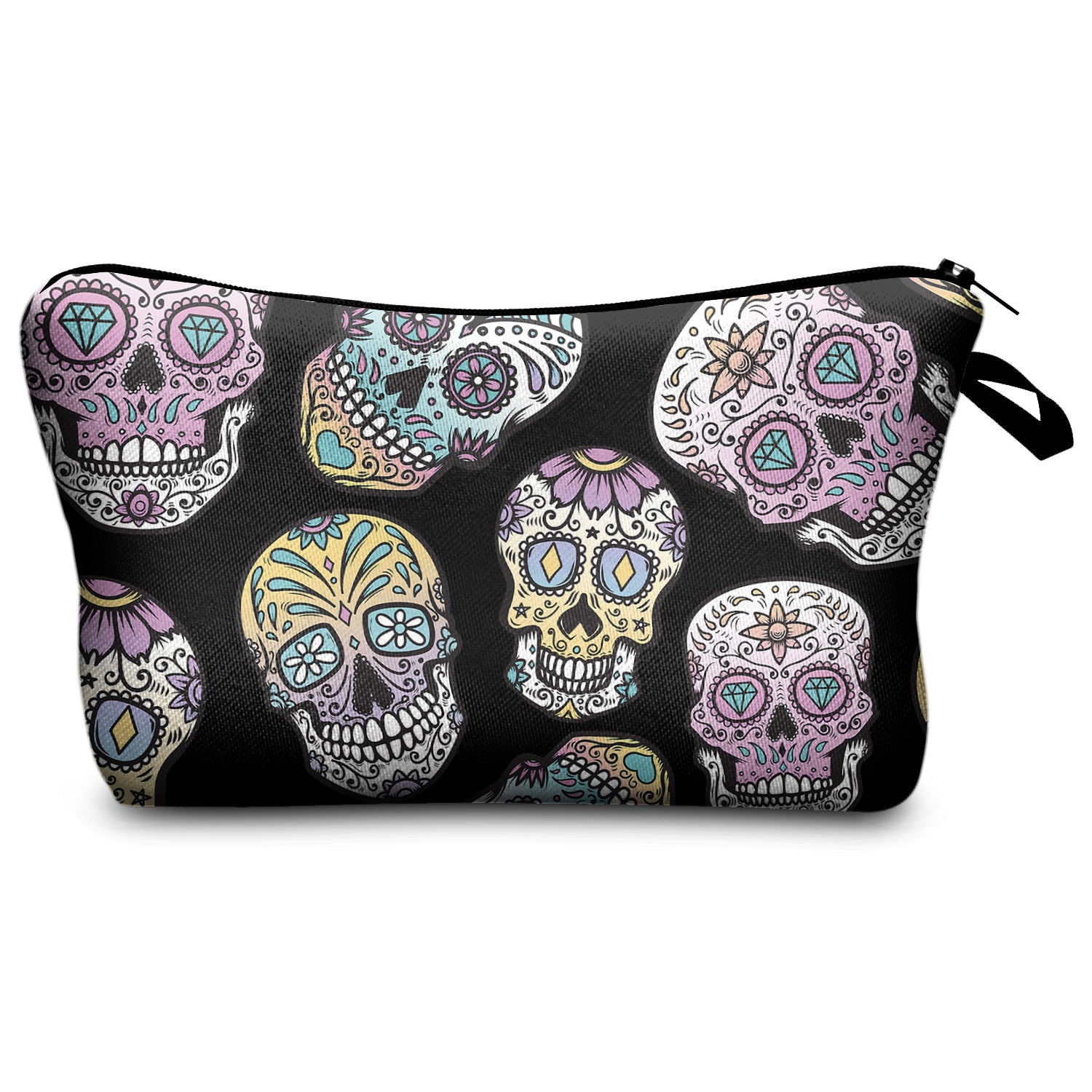 Storage Cosmetic Bag Digital Print Skull Skull Toiletry Bag