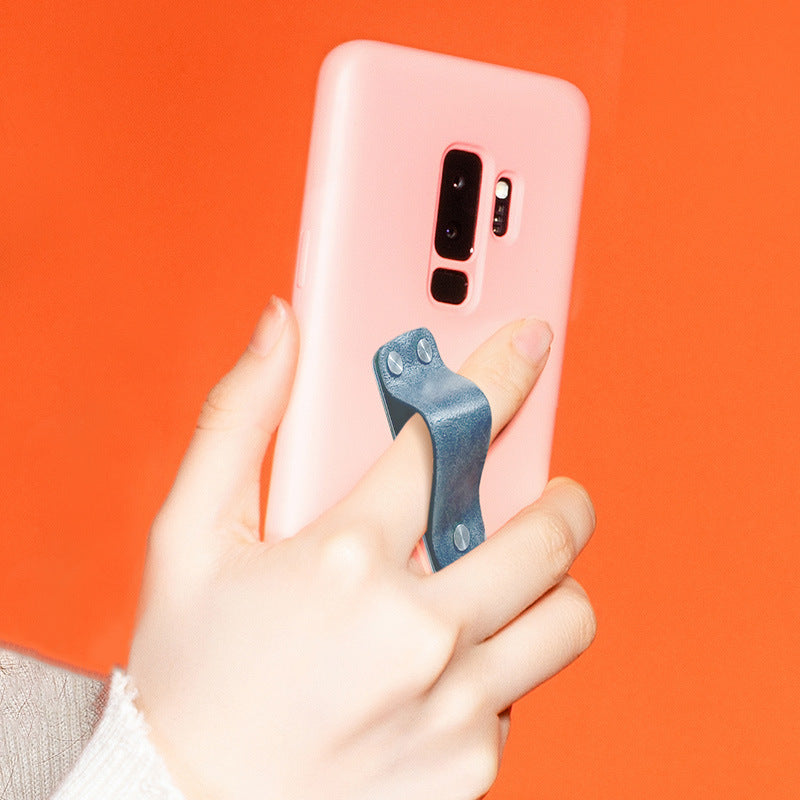Multifunctional Leather Mobile Phone Ring Bracket Car