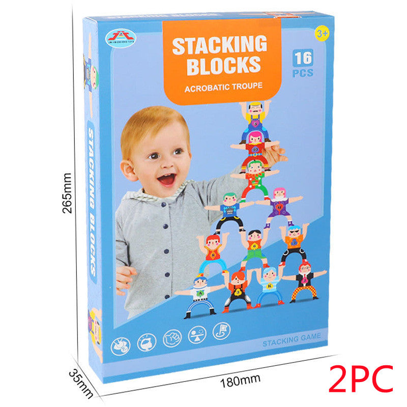 Stacked Arhat Parent-Child Building Block Decompression Toy