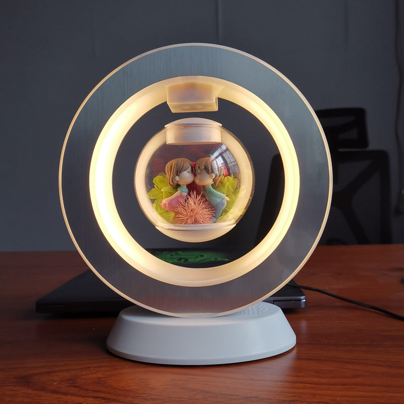 Valentines Day Gift Magnetic Levitation Lamp Bluetooth Stereo Light