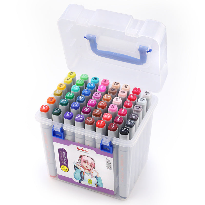 Oily Soft-tip Marker Student Hand-painted Design Set