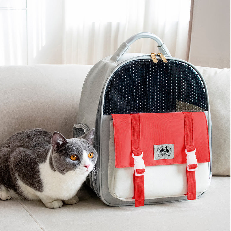 Portable And Foldable Large-capacity Cat And Dog Backpack
