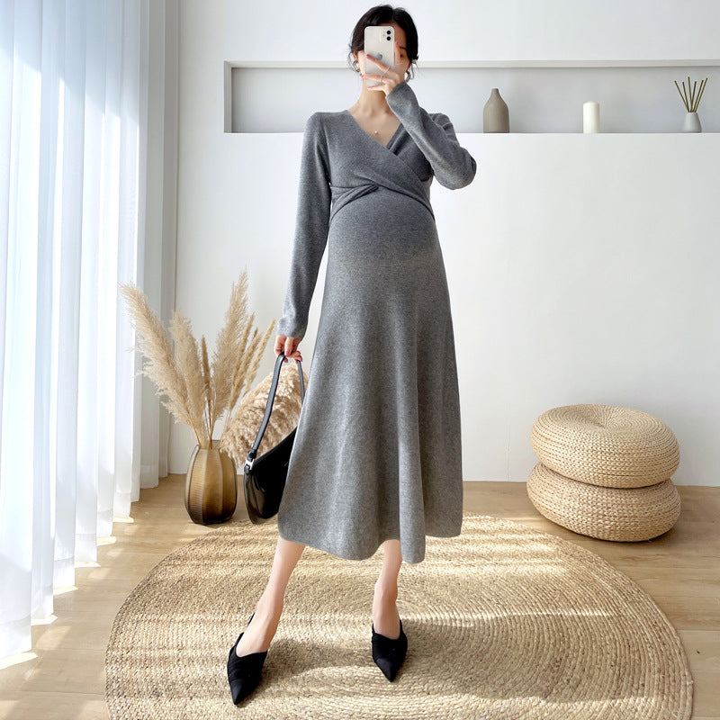 Pregnant Women's Bottom Sweater Skirt