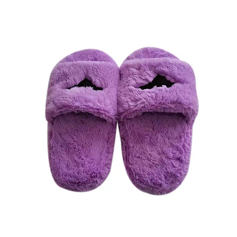 Comfortable Pumpkin Cute Plush Flip Flops