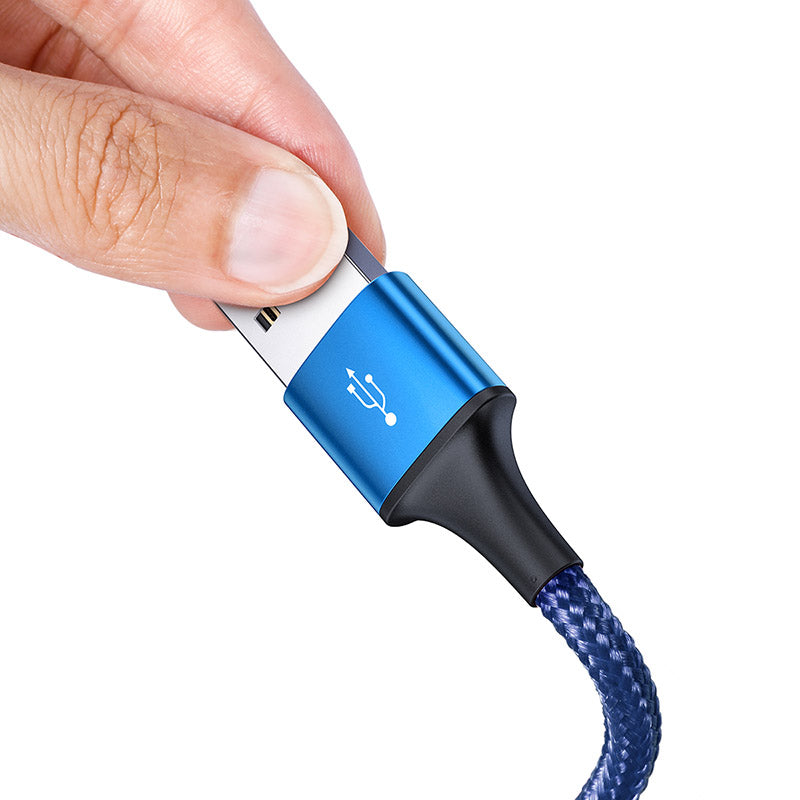 Rapid Series 3 In 1 Cable For IP Plus Micro Plus Type C Dark Blue