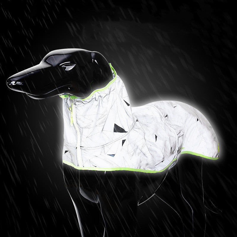 Dog Clothes Reflective Cloak Medium And Large Windproof Outdoor Jacket