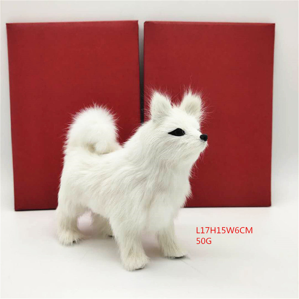 White Home Samoyed Ornaments Dog Crafts