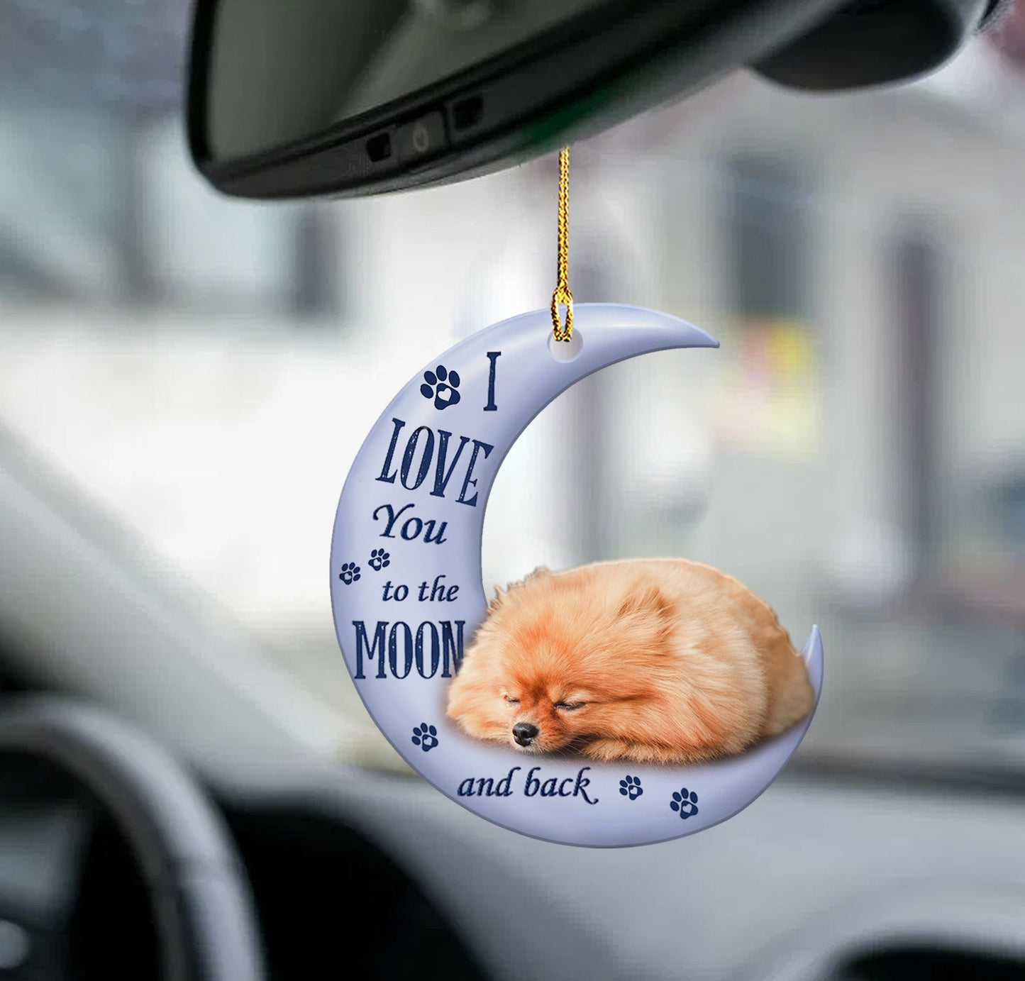 Car Pendant Sleeping Dog Angel Home Decor Acrylic Showcase Hanging Ornaments For Doors