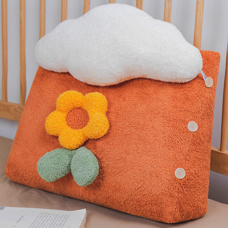 Girl Student Dormitory Sleeping Flower Bedside Pillow