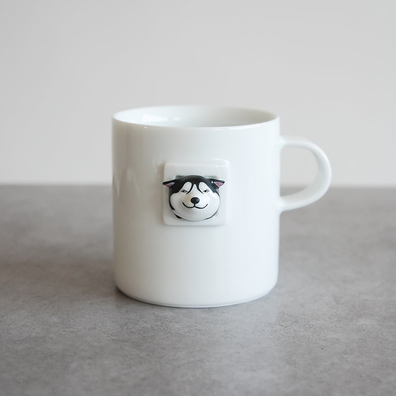 Fashion Simple Husky Ceramic Coffee Mug