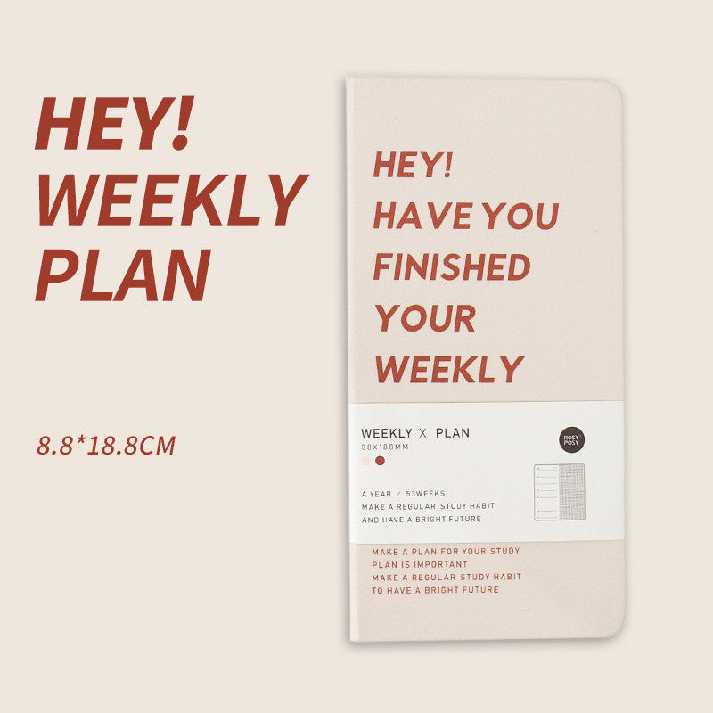 Weekly Plan Diary Handbook