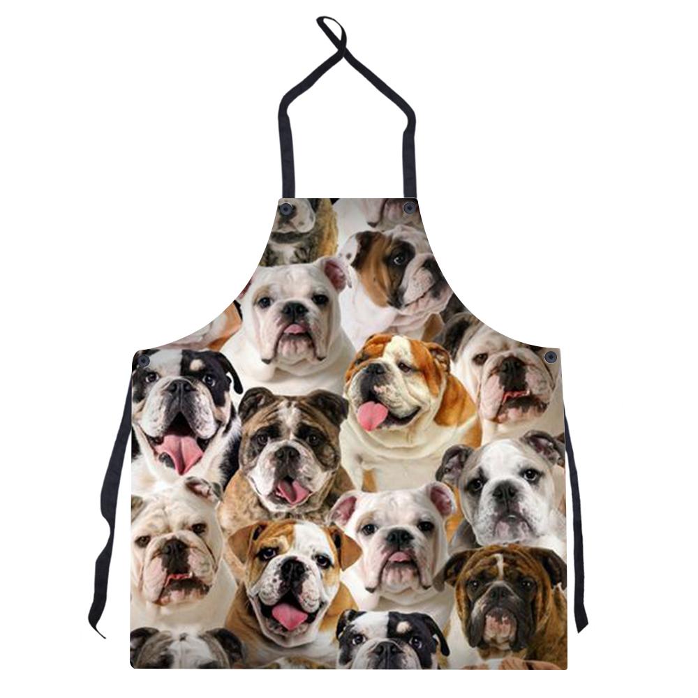 New Style Print Burst Uniform Solid Color Apron