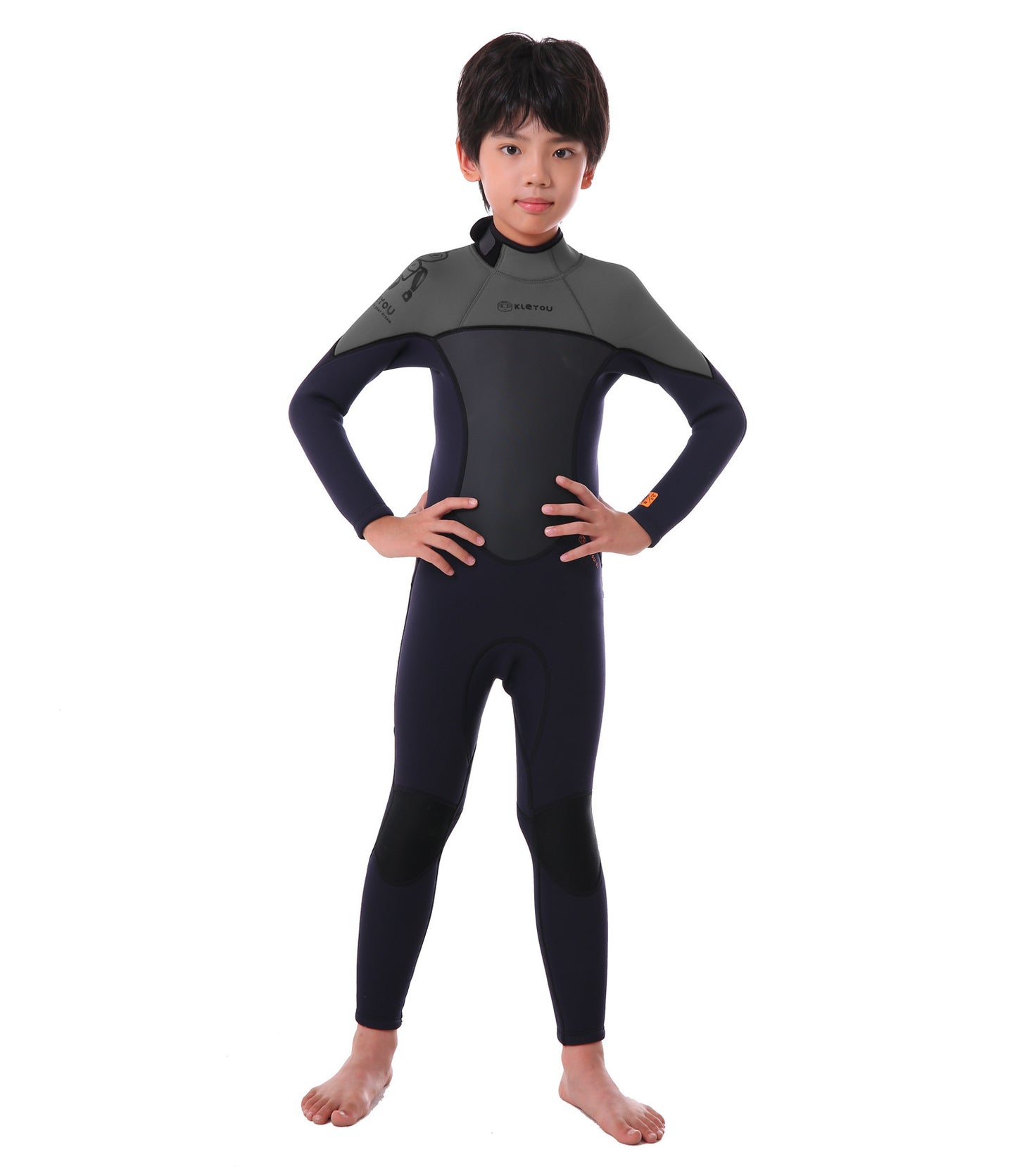 Children's Warm Swimsuit Boys And Girls One-piece Thickened Wetsuit