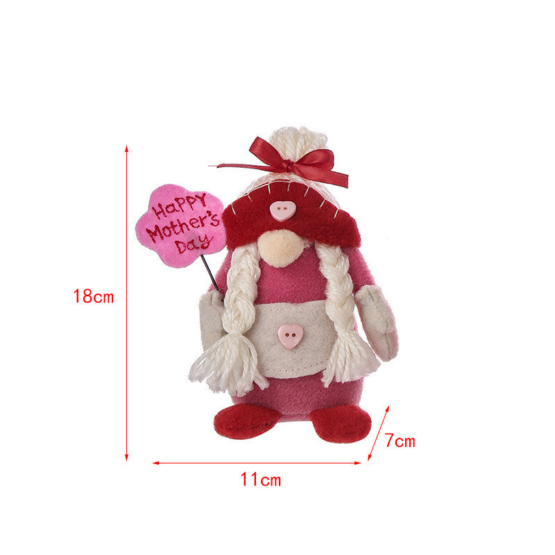 Mother's Day Doll Ornament Cute Faceless