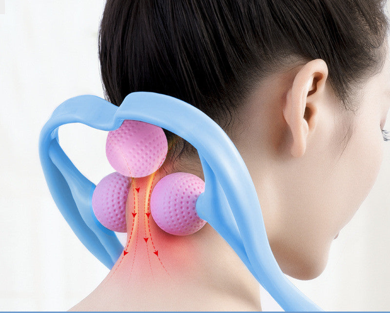 Three-ball Multifunctional Cervical Spine Massager