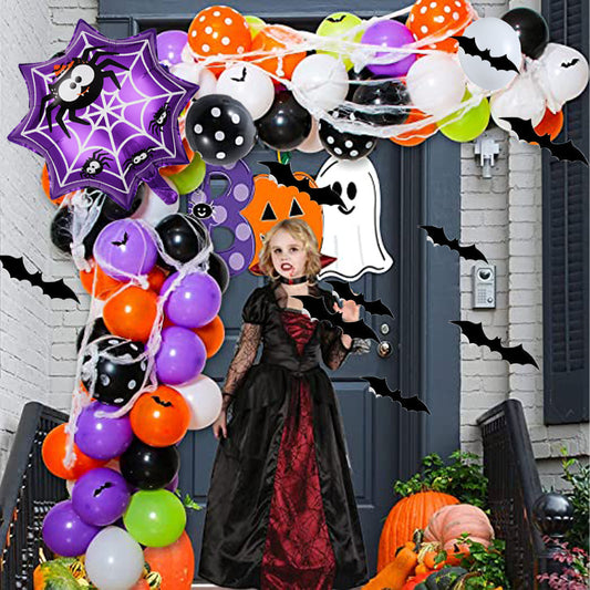 New Halloween Party Decoration Balloon Combination Spider Aluminum Film