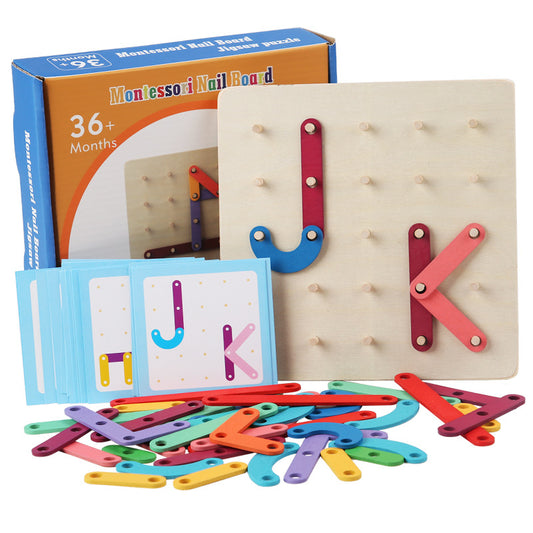 Children's Variety Ice Cream Stick Pegboard Puzzle