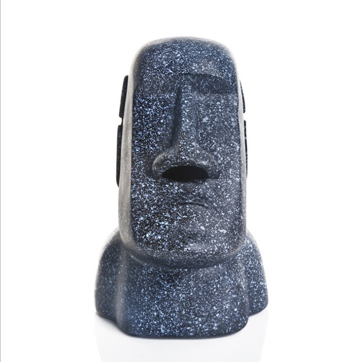 Easter Island Portrait Stone Tissue Box