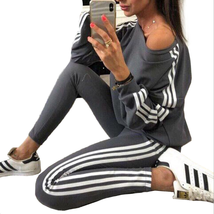 Striped Collage Sports And Leisure Suit