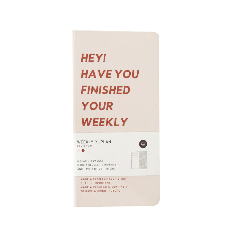 Weekly Plan Diary Handbook